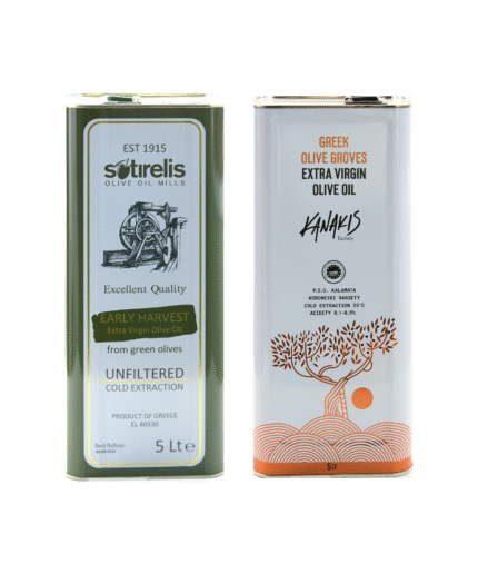 Ekstra neitsytoliiviöljy Early Harvest 5L + Kanakis classic 5L